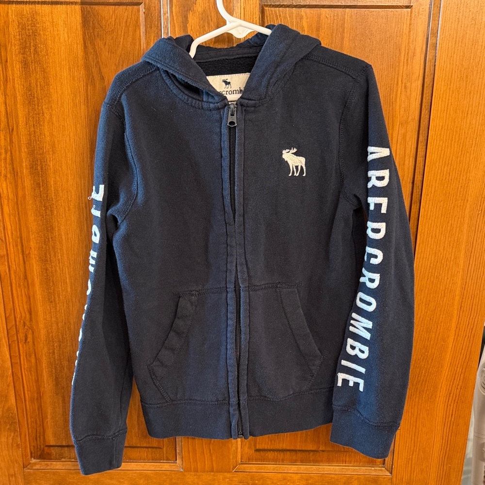 Abercrombie & Fitch Kids Dark Blue Zip-Up Hoodie